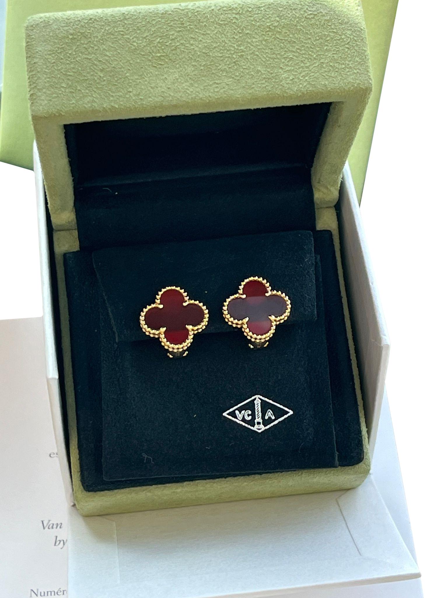 van cleef alhambra earrings price