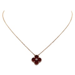 vca au750 necklace price Van Cleef
Arpels Vintage Alhambra Carnelian Pendant Necklace