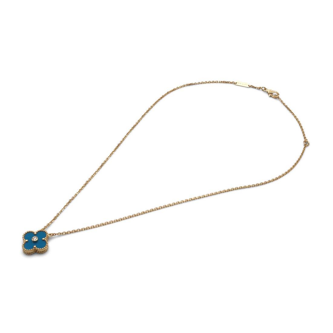 van cleef necklace black