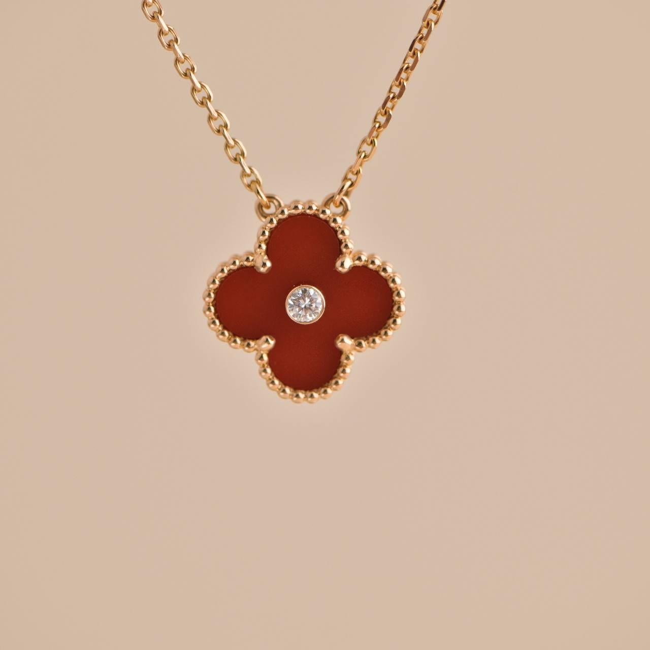 red van cleef necklace