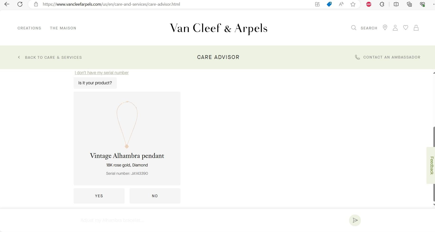 Van Cleef & Arpels Vintage Alhambra Diamond Paved 18K Rose Gold Necklace Pendant 7