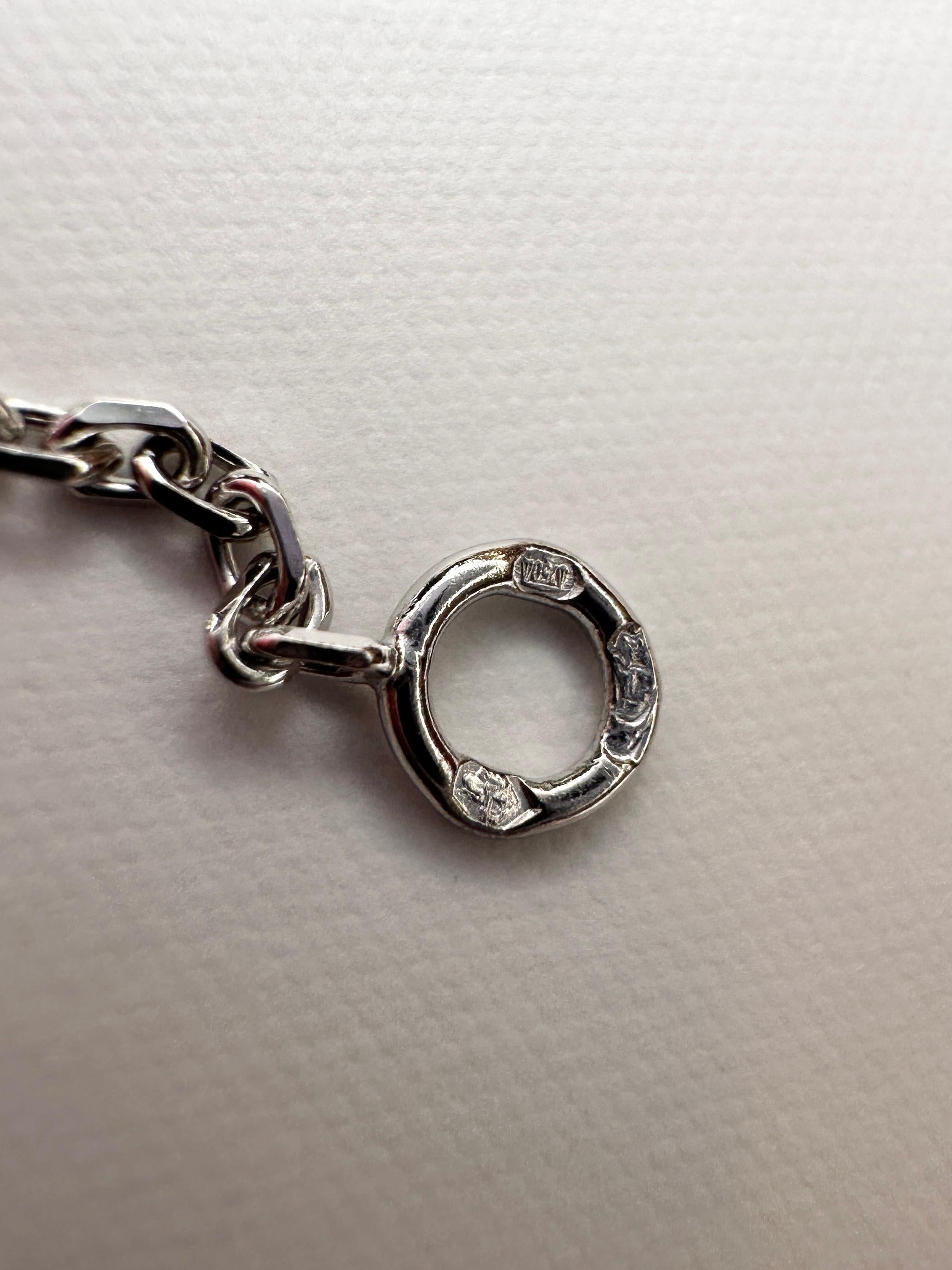 Van Cleef & Arpels Vintage Alhambra Diamond Pendant Necklace, White Gold 8
