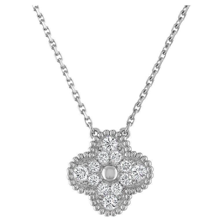 Van Cleef Alhambra Diamond Necklace