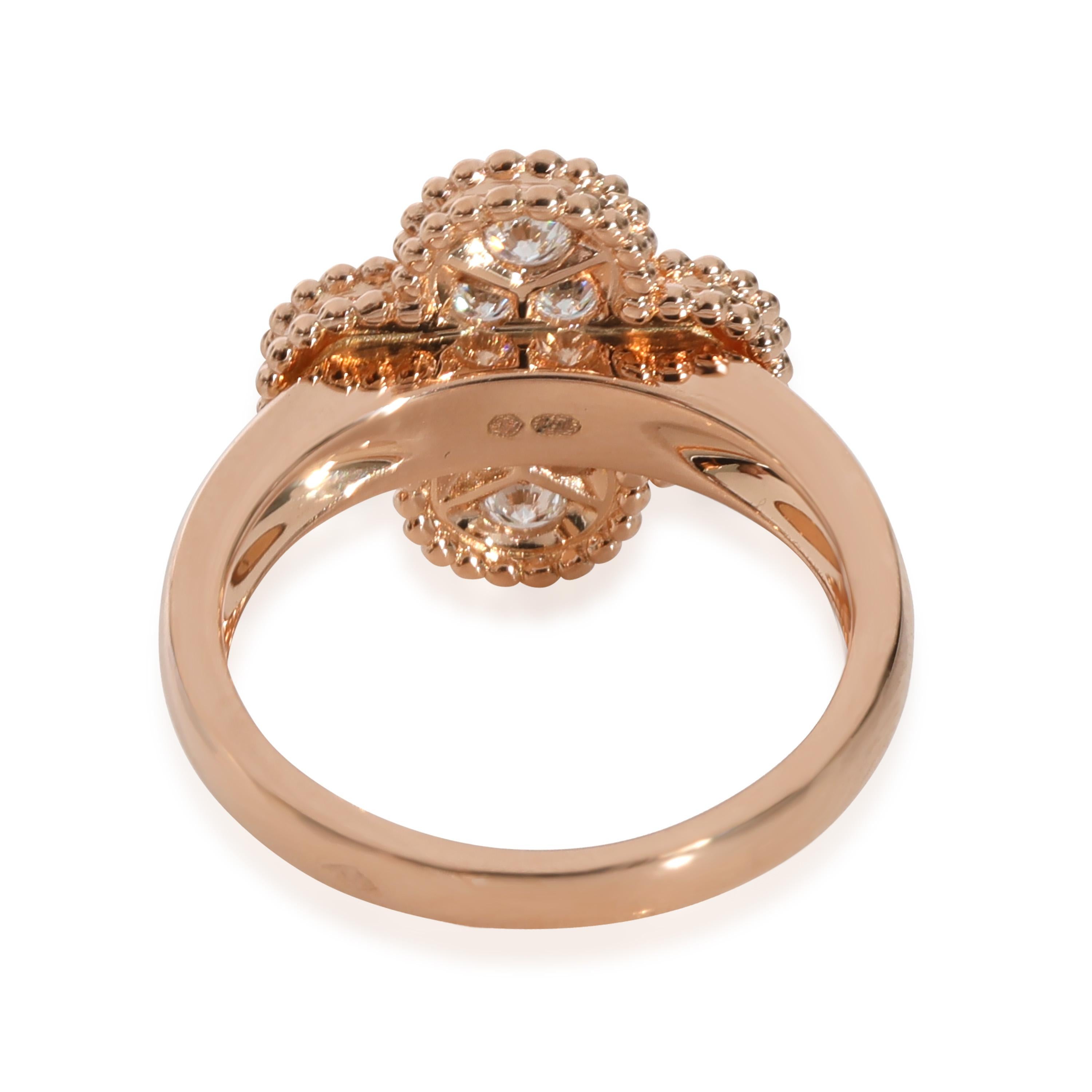 Van Cleef & Arpels Vintage Alhambra Diamond Ring in 18k Rose Gold 0.48 CTW

PRIMARY DETAILS
SKU: 129881
Listing Title: Van Cleef & Arpels Vintage Alhambra Diamond Ring in 18k Rose Gold 0.48 CTW
Condition Description: Launched in 1968, the Alhambra
