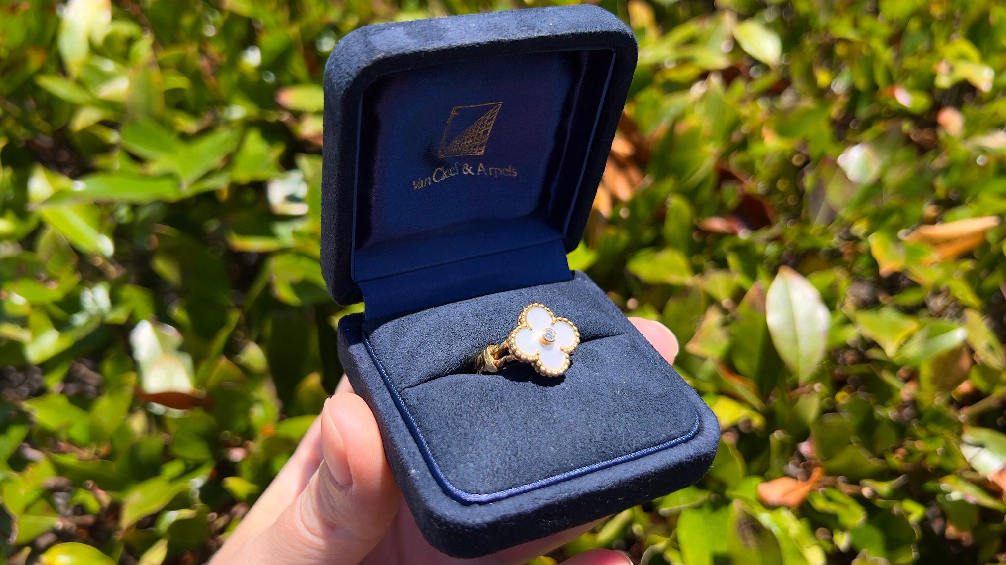 van cleef vintage alhambra ring