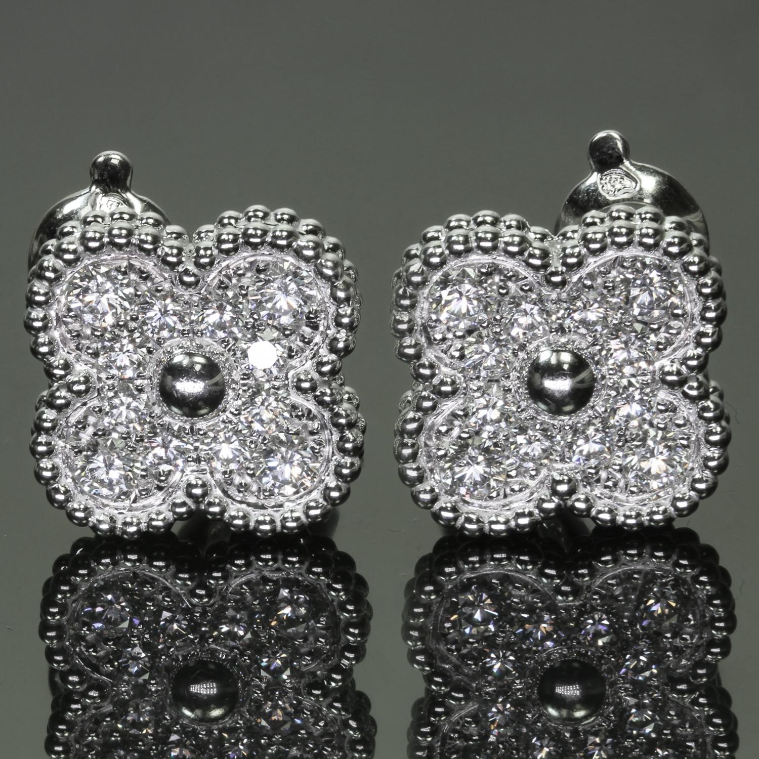 alhambra diamond earrings