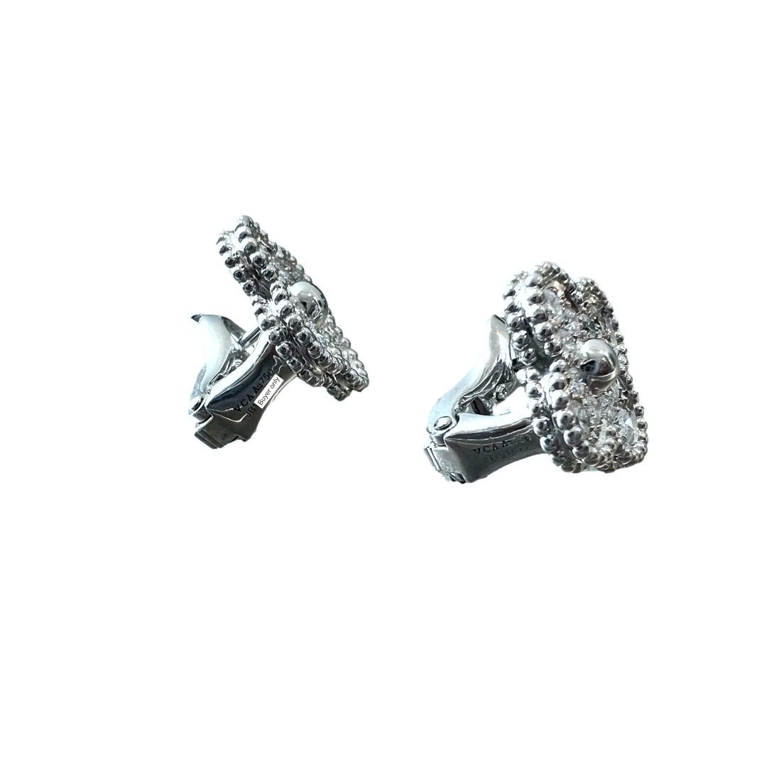 van cleef diamond earrings