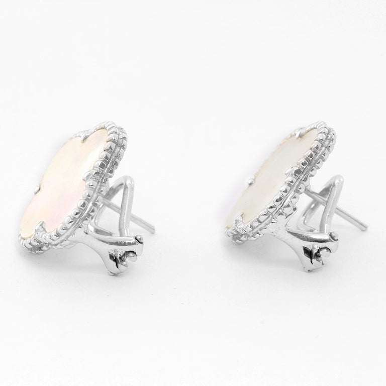 Van Cleef and Arpels Vintage Alhambra Earrings at 1stDibs