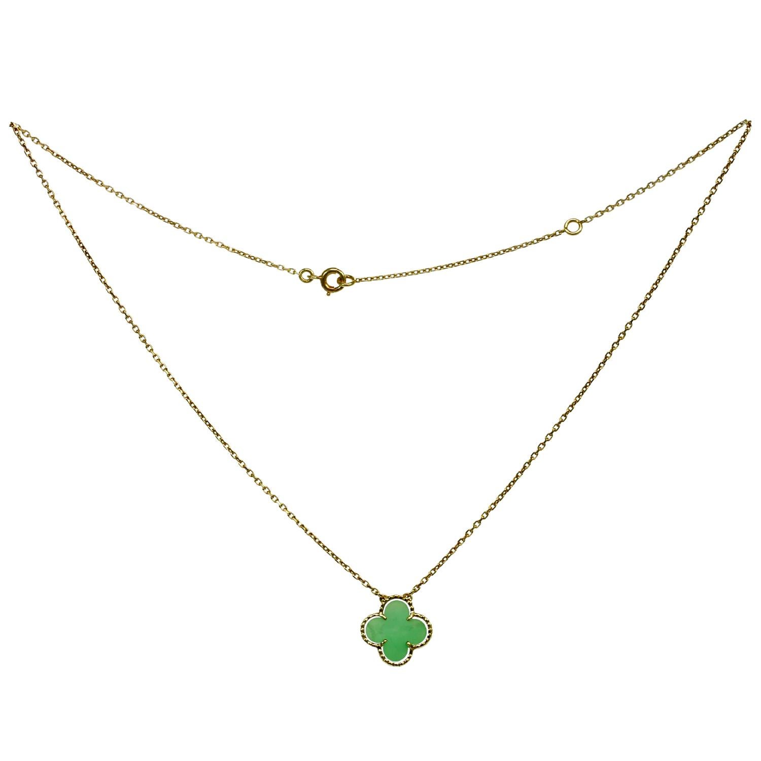 van cleef green necklace