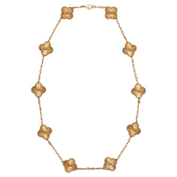 Van cleef and arpels guilloche necklace Clearance