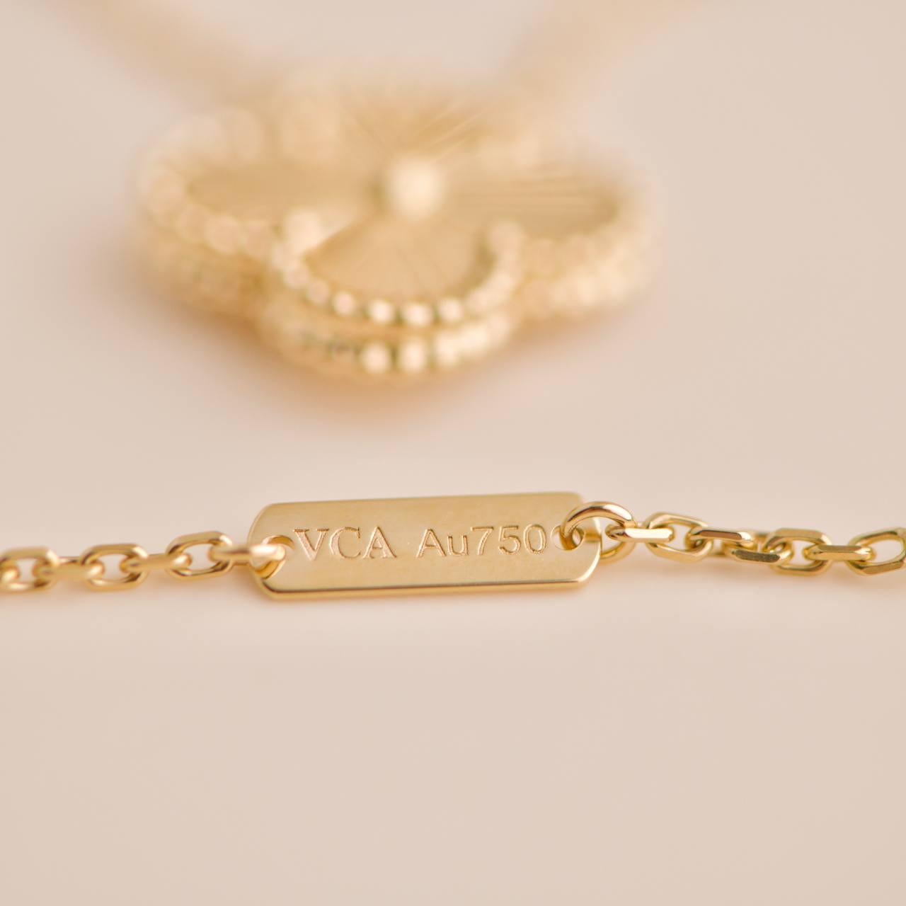 gold van cleef necklace