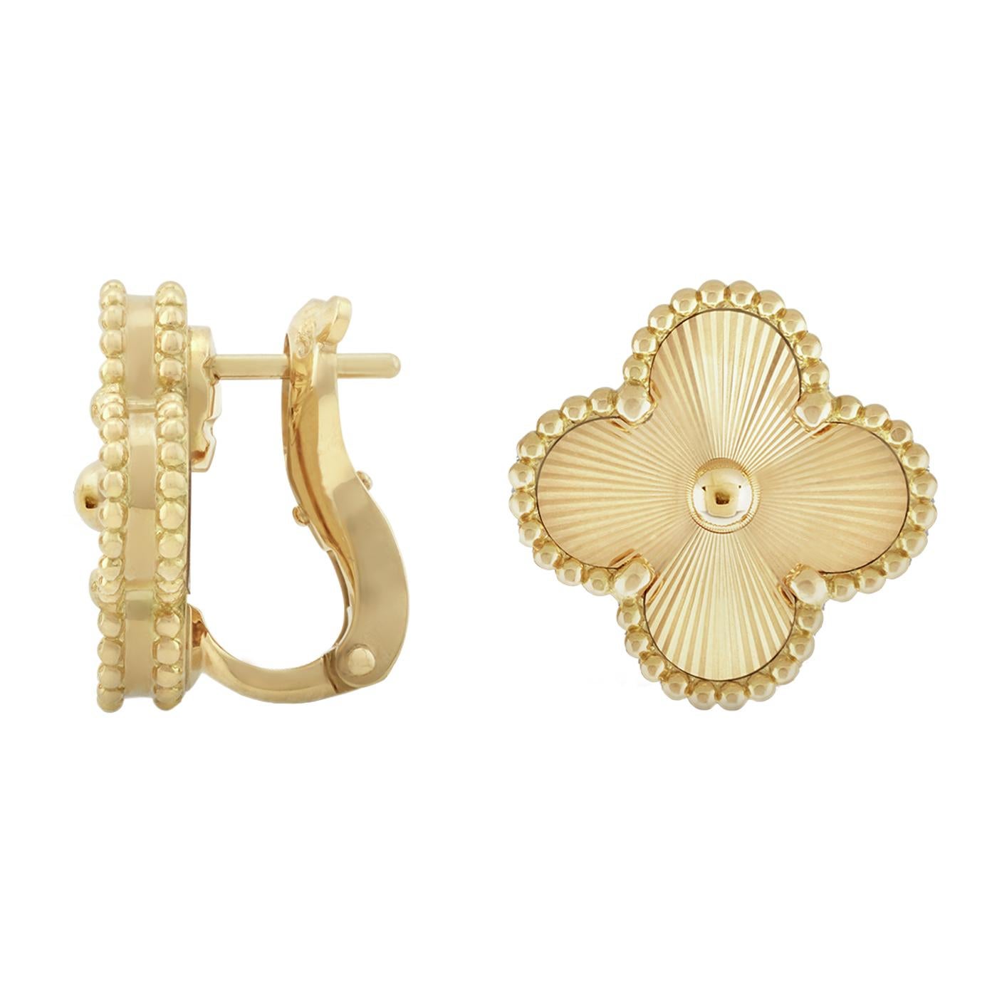 van cleef guilloche earrings