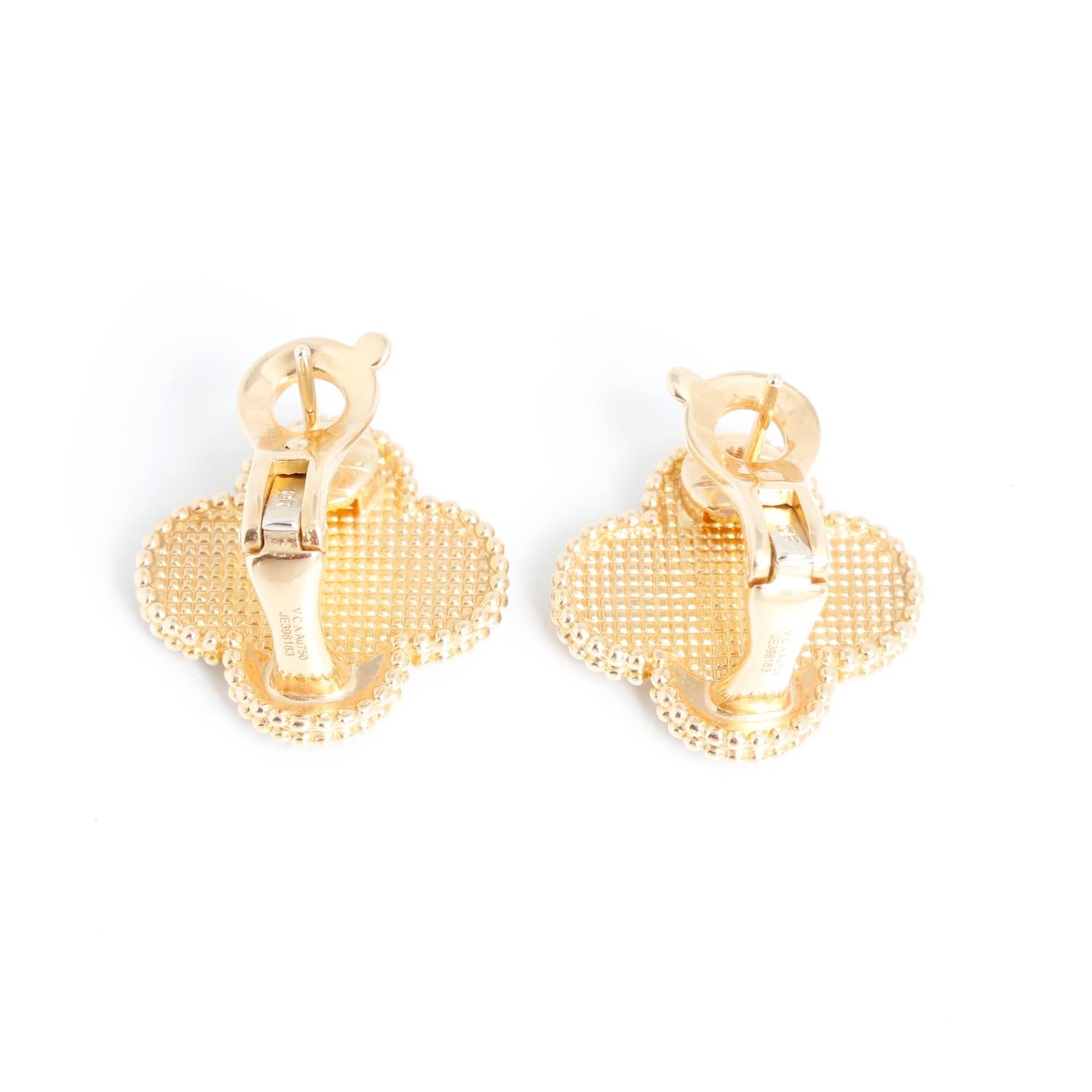 van cleef earrings gold