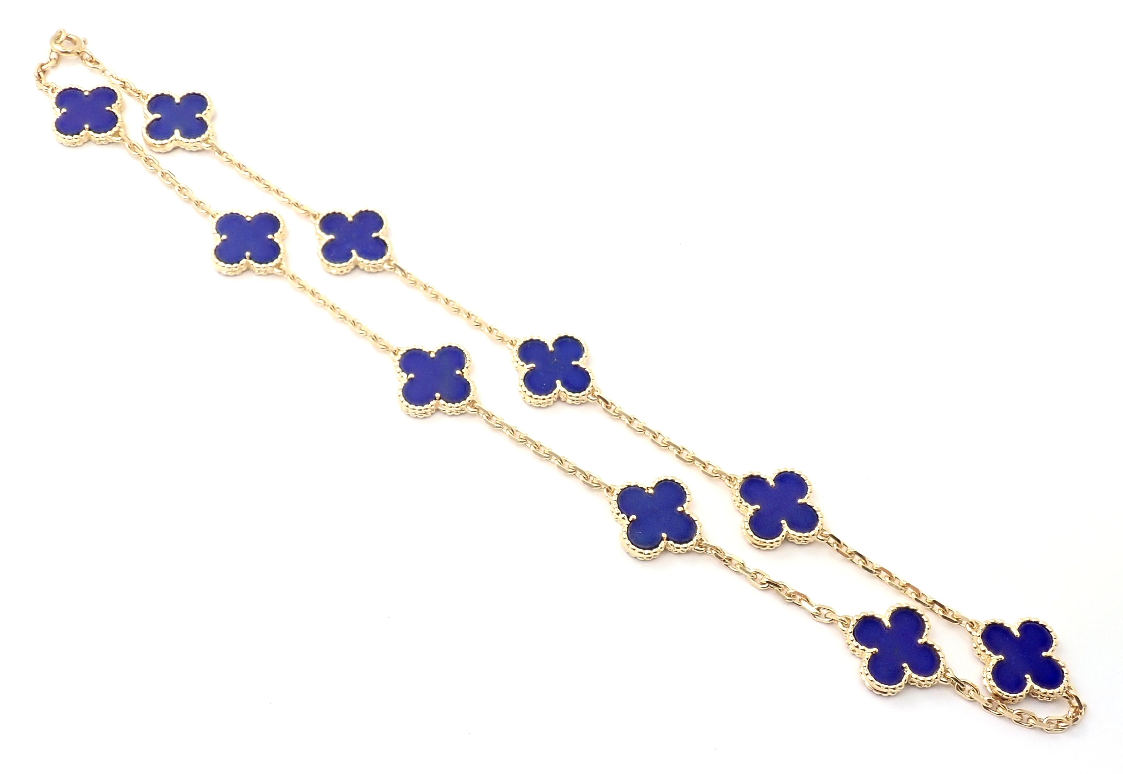 van cleef lapis lazuli necklace
