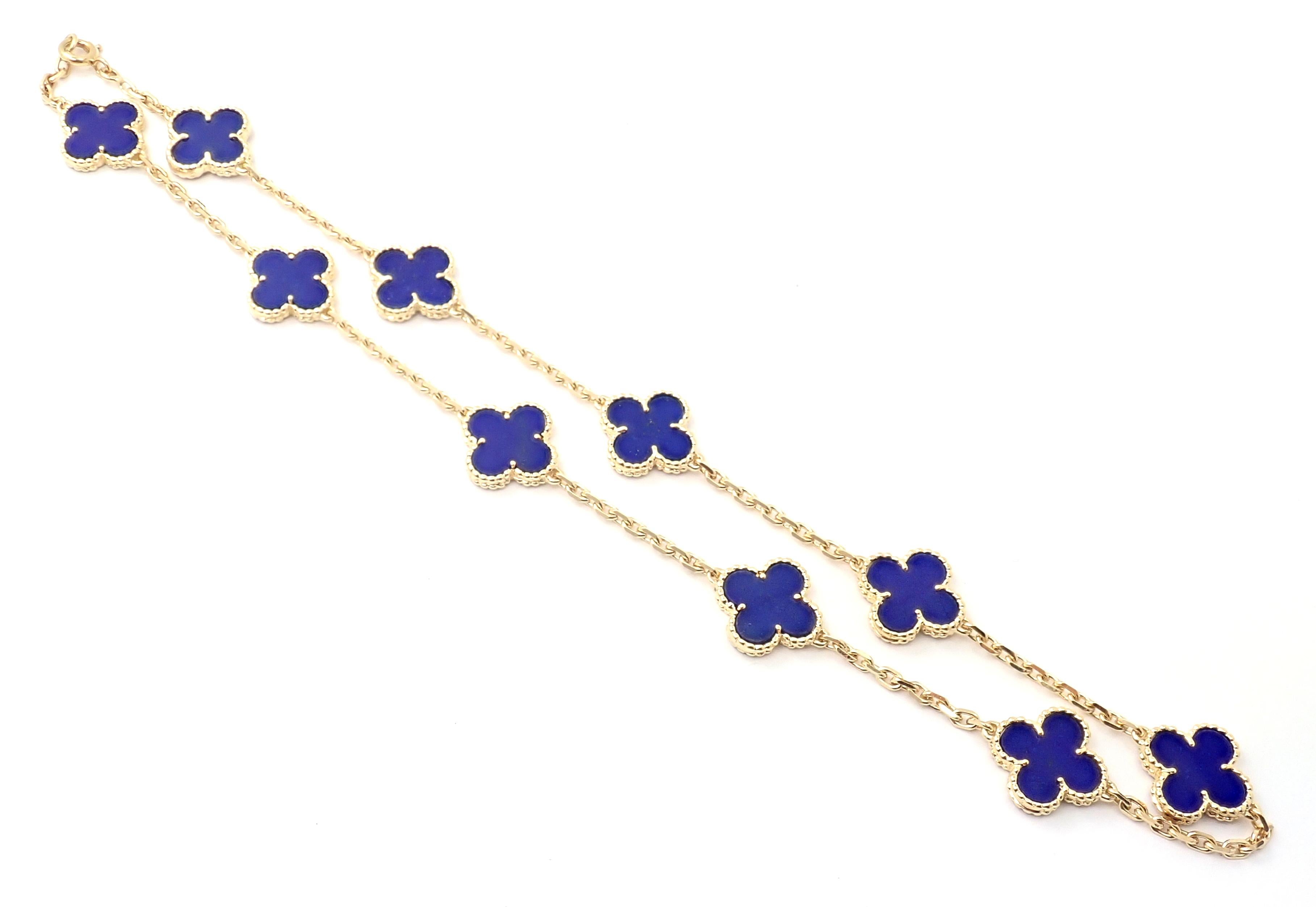 van cleef lapis necklace