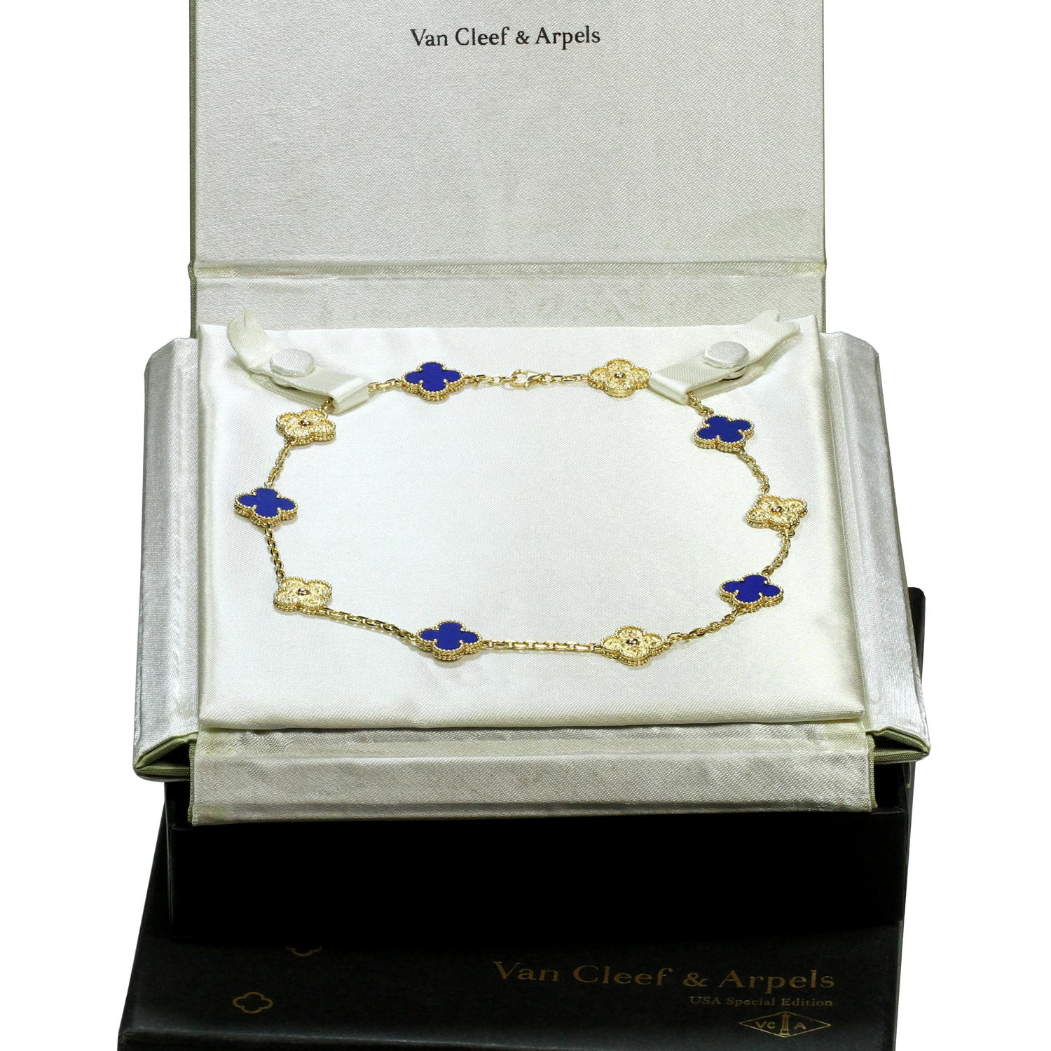 van cleef lapis lazuli alhambra