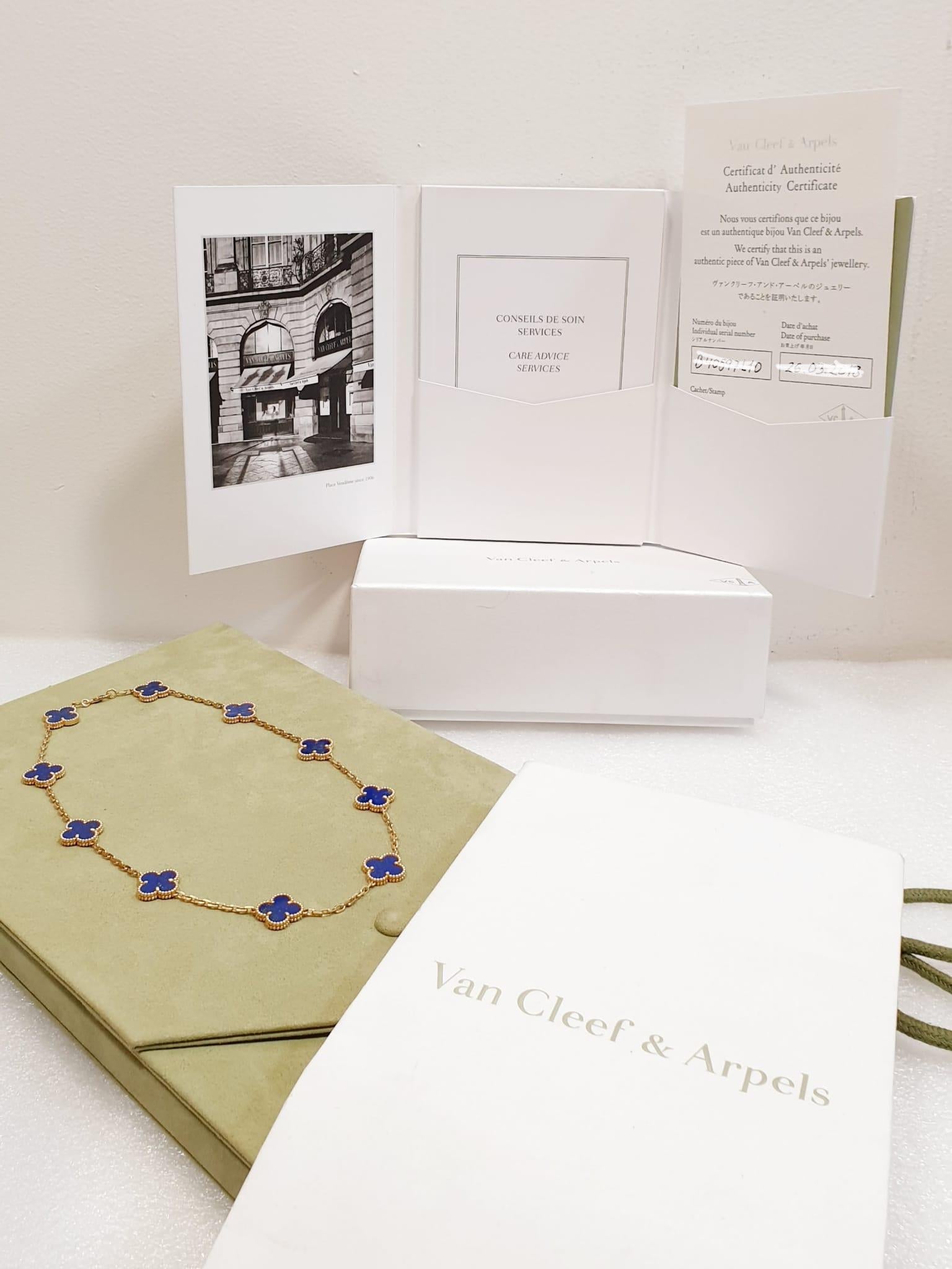 van cleef necklace serial number