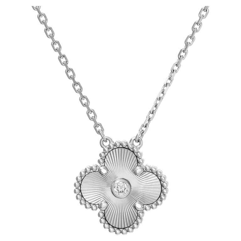 Van Cleef And Arpels Vintage Alhambra Limited Edition Holiday In 18k WG W 1 At 1stDibs