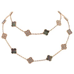 Van Cleef & Arpels Vintage Alhambra Long Necklace, 20 Motifs