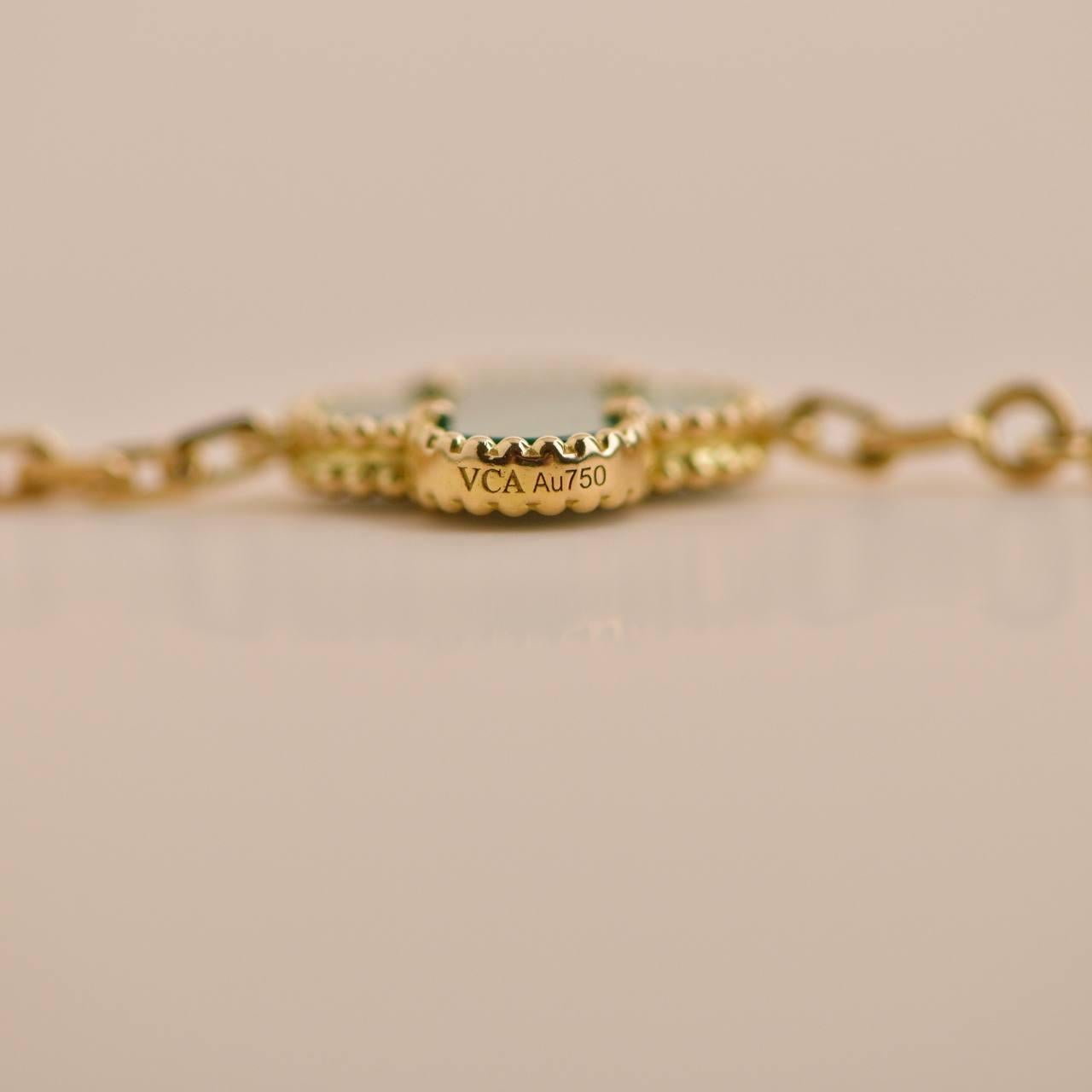 van cleef malachite diamond bracelet