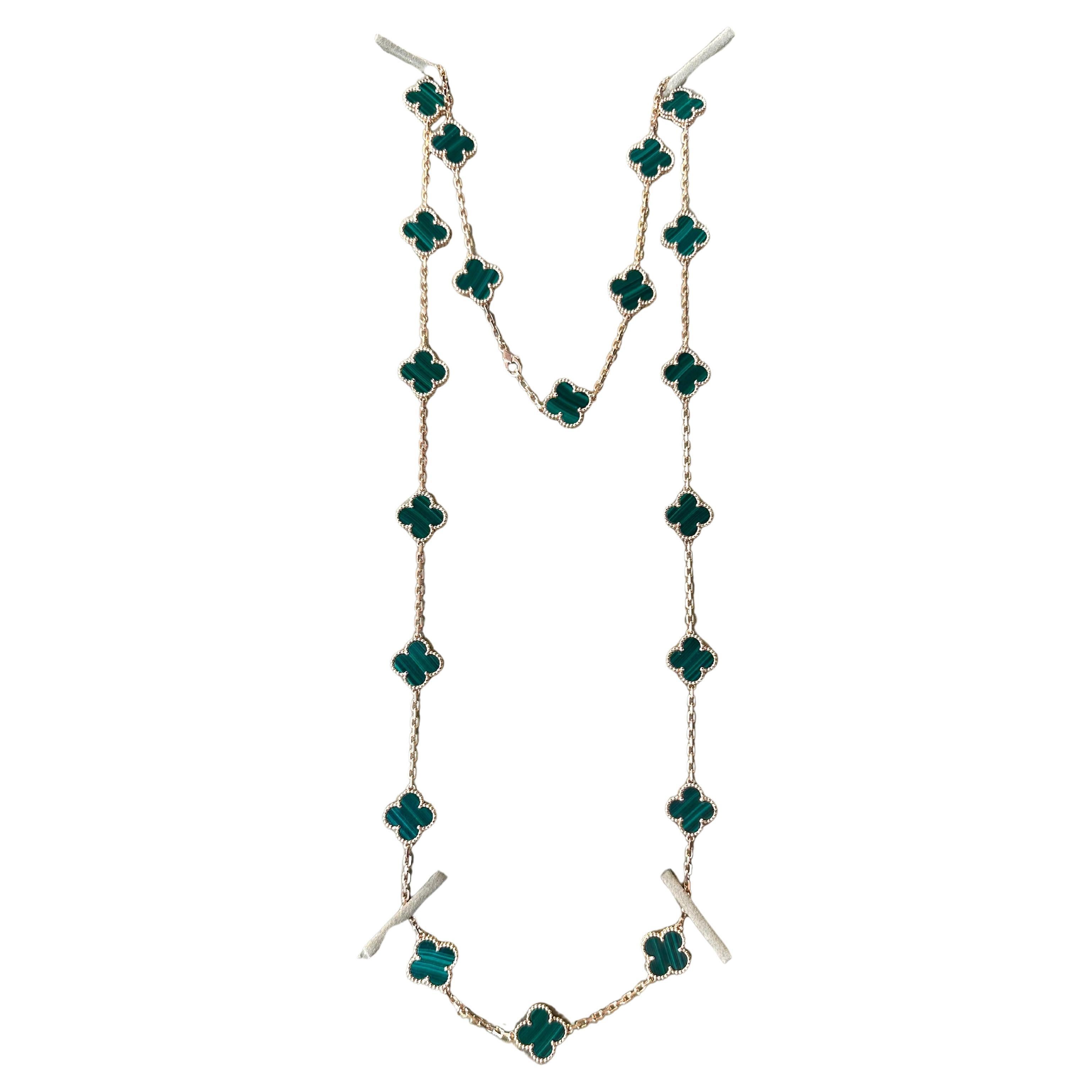 BRAND: Van Cleef & Arpels

COLLECTION: Vintage Alhambra

METAL: 18k Yellow Gold

STONE: Malachite

PACKAGING: Original VCA Packaging and Certificate of  Authenticity