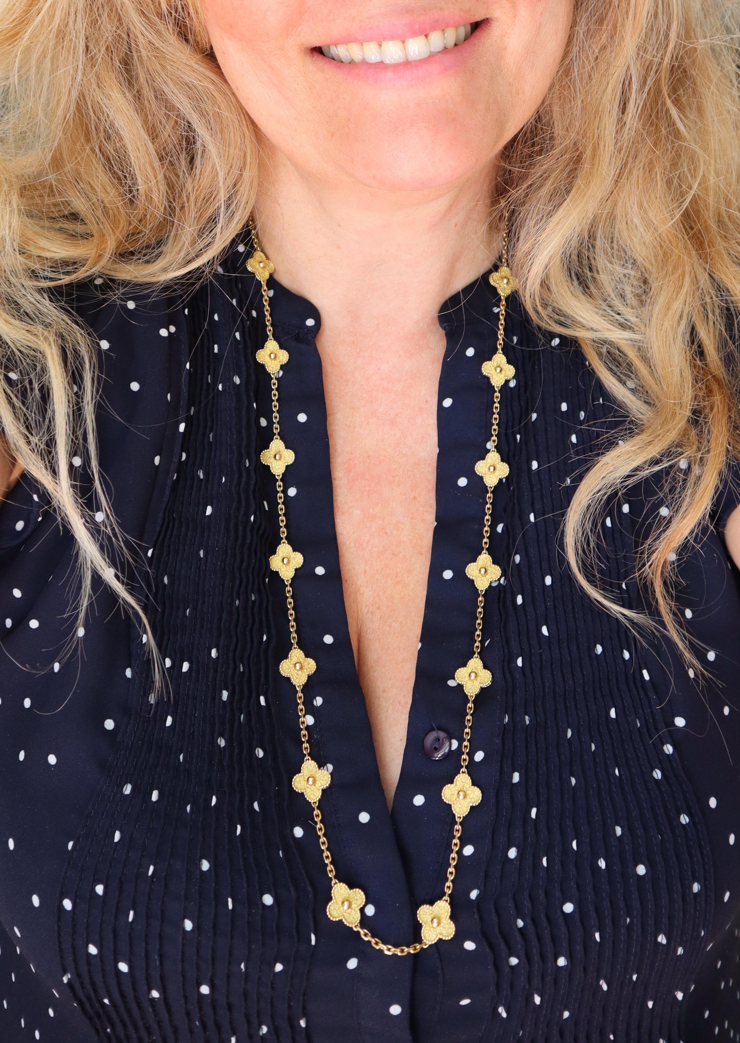 van cleef gold necklace