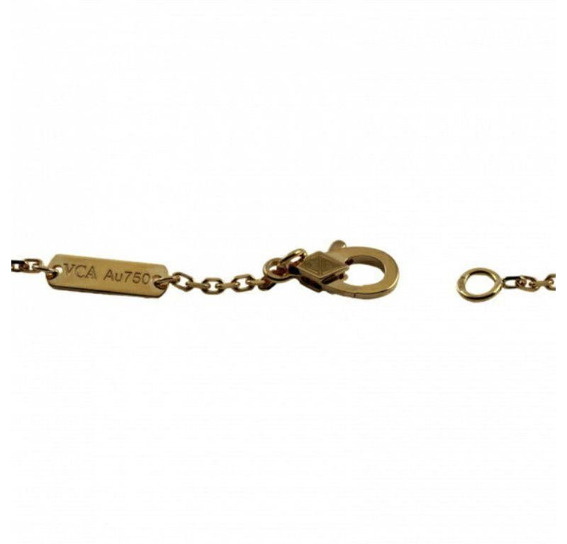Van Cleef & Arpels Vintage Alhambra-Halskette/Anhänger aus 18 Karat Gelbgold im Zustand „Gut“ im Angebot in London, GB