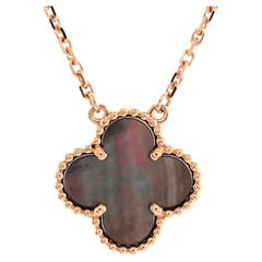 Van Cleef 
Arpels Vintage Alhambra Pendant Necklace 18k Rose Gold