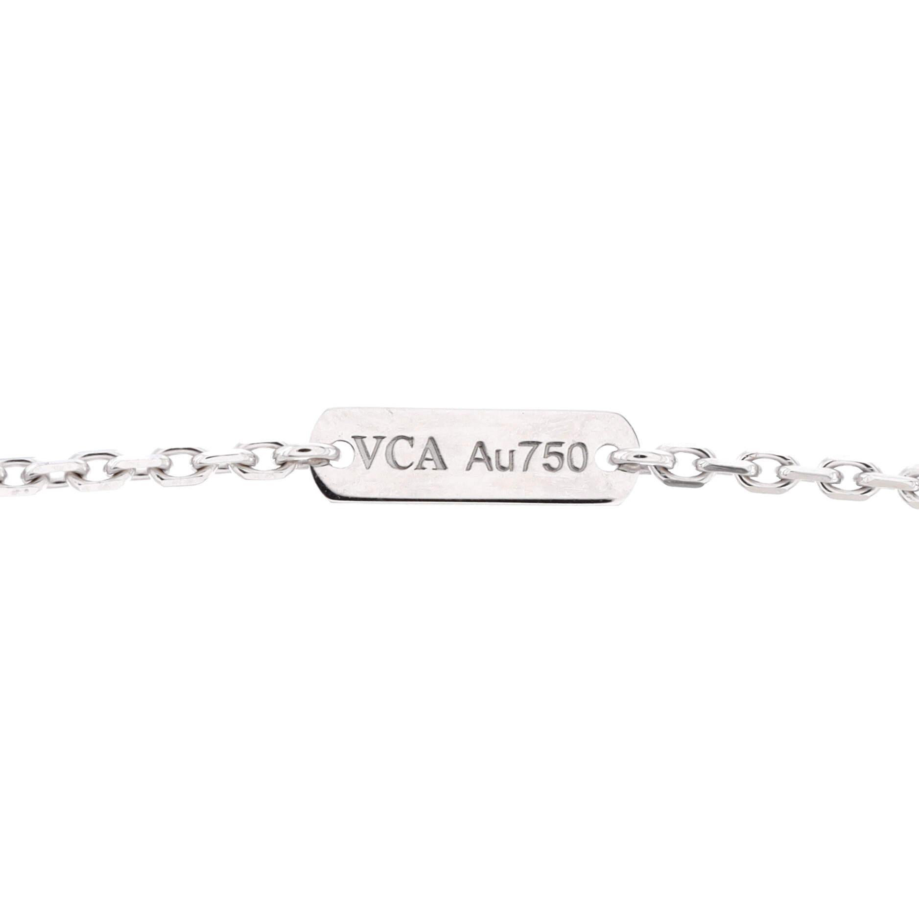 van cleef necklace white