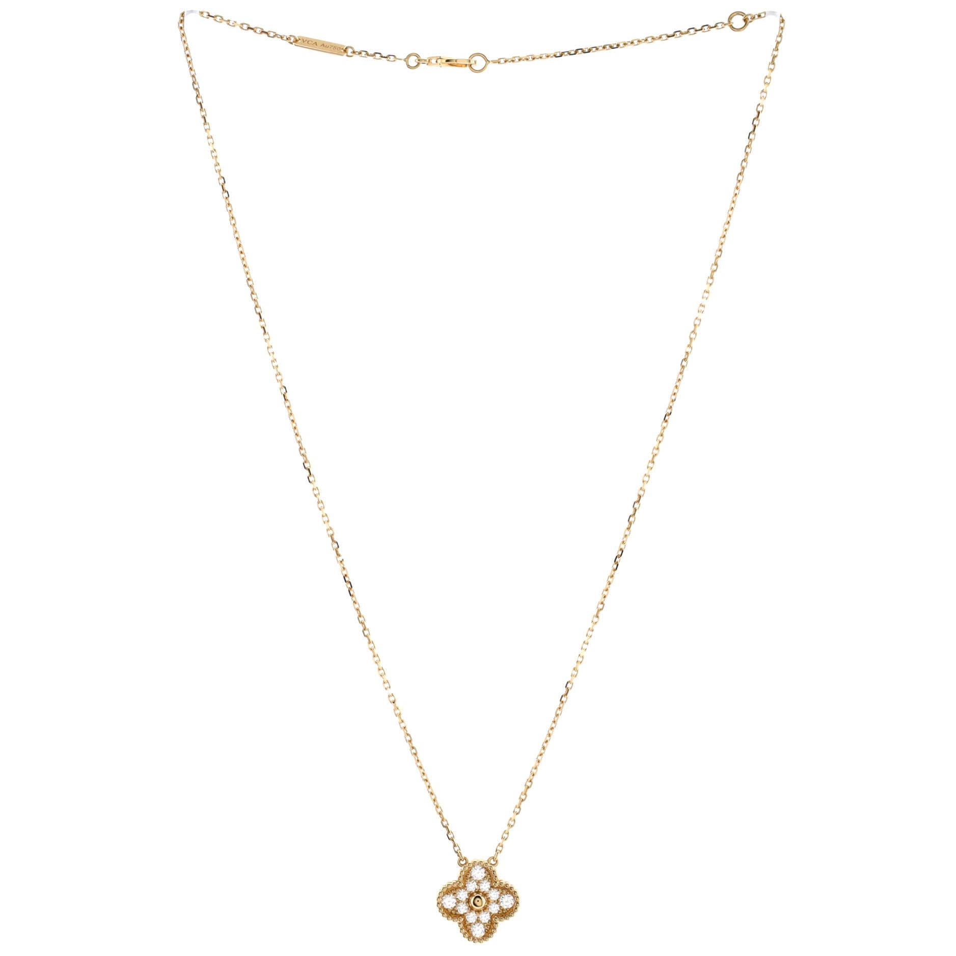 van cleef necklace length