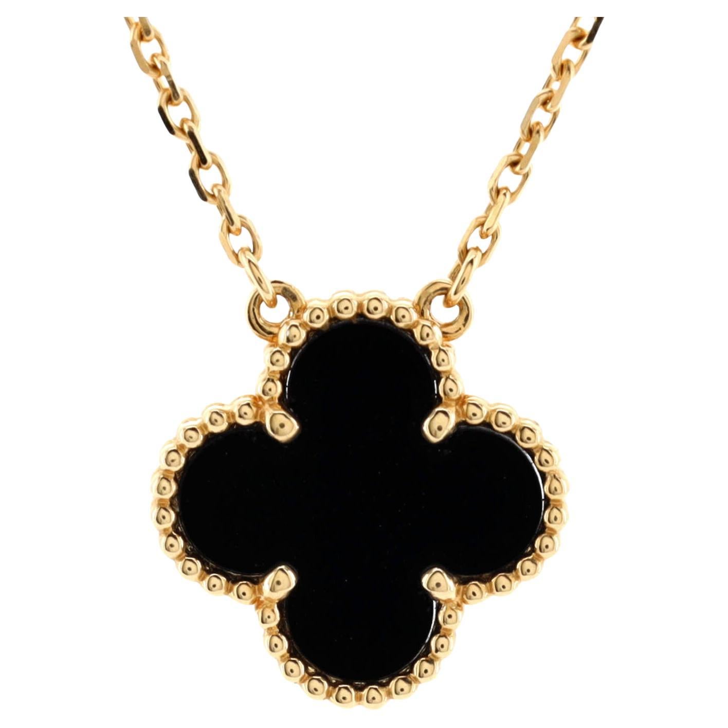Van Cleef & Arpels Diamond Pure Alhambra 18Kt White Gold Large Version  Necklace - PreLoved Treasures