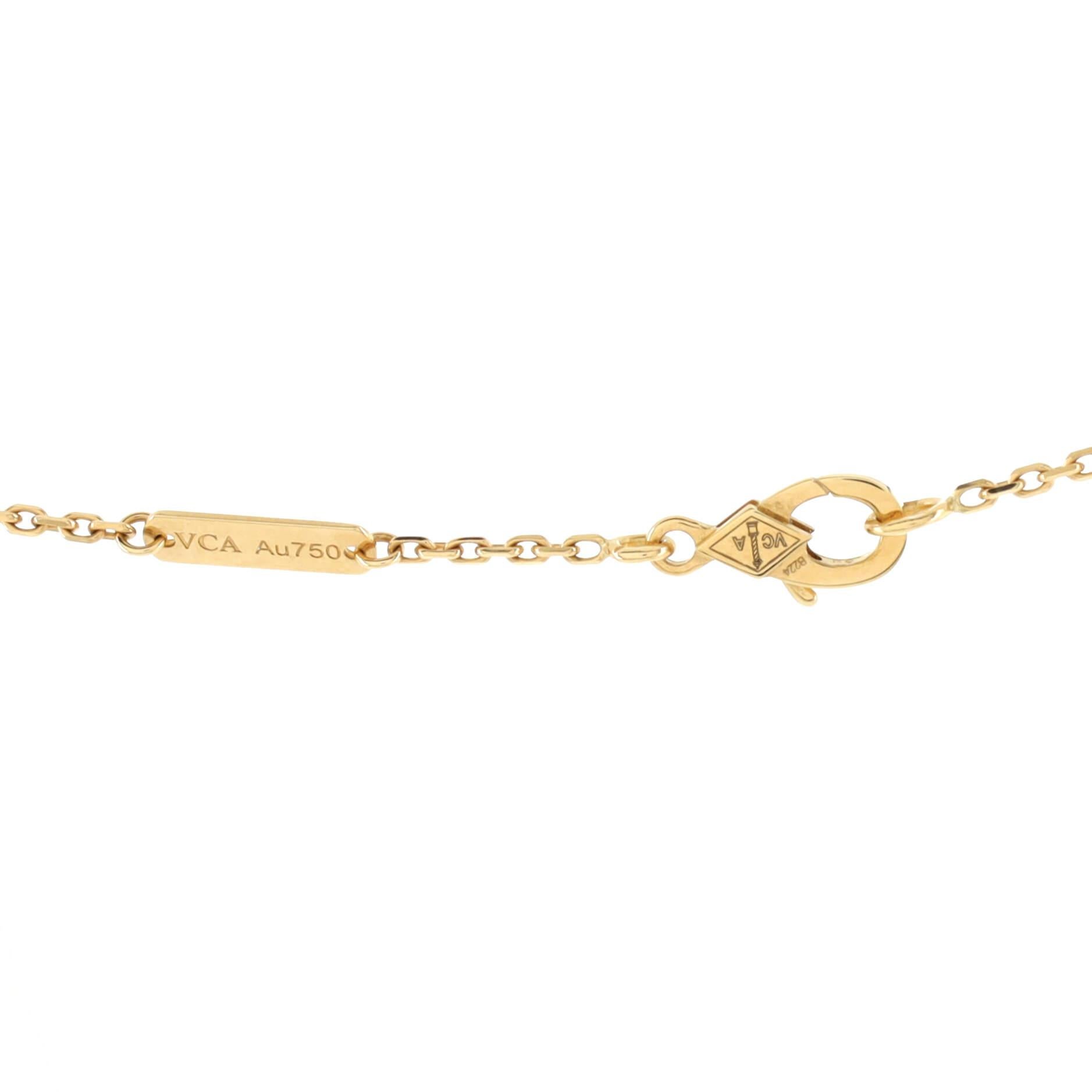 Van Cleef & Arpels Vintage Alhambra Pendant Necklace 18k Yellow Gold 1