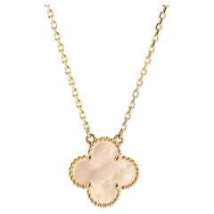Van Cleef & Arpels Vintage Alhambra Pendant Necklace 18k Yellow Gold