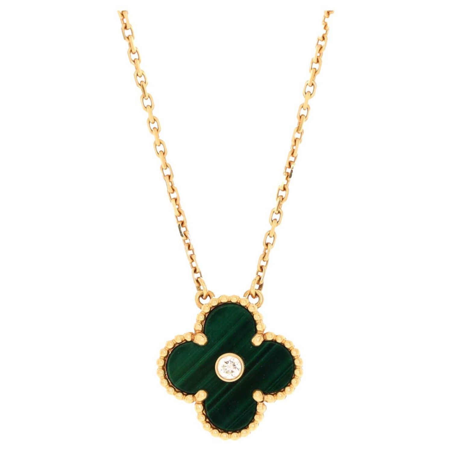 Van Cleef and Arpels Vintage Alhambra Pendant Necklace in 18K