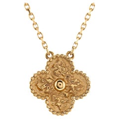 Van Cleef & Arpels Collana Vintage Alhambra in oro giallo 18 carati
