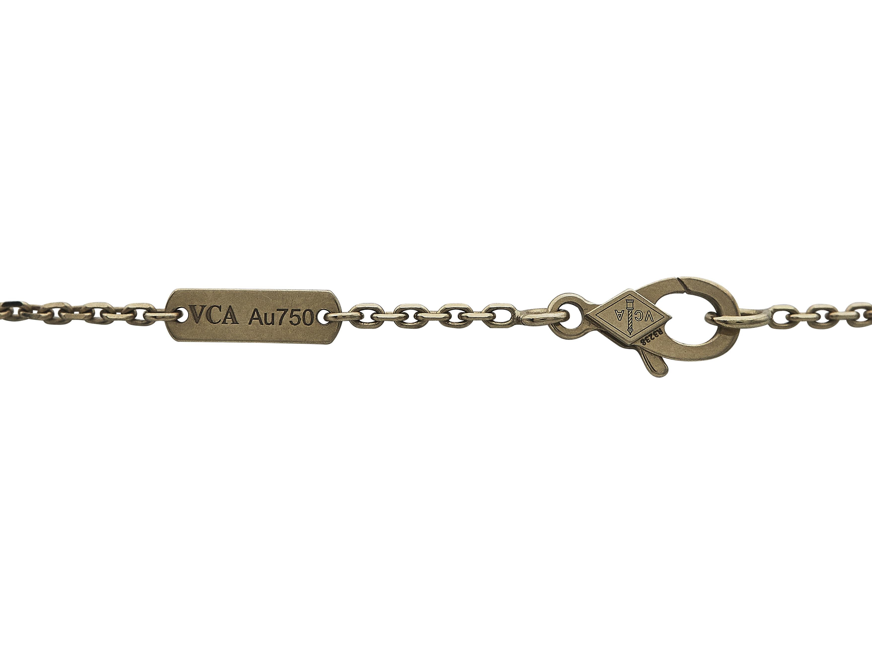da uomo o donna Van Cleef & Arpels Vintage Alhambra  Collana con ciondolo in oro giallo 18K MOP in vendita