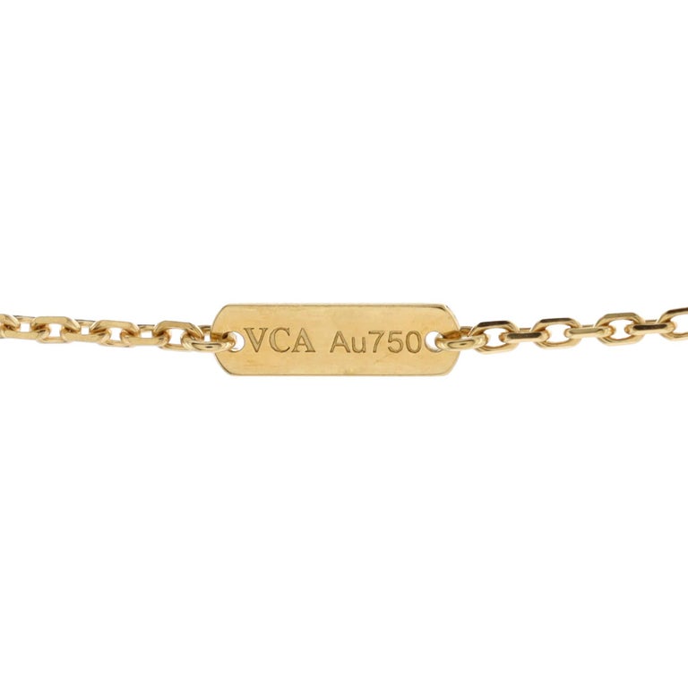 Van Cleef & Arpels Vintage Alhambra Pendant Custom Made in Guilloché 18K  Yellow Gold