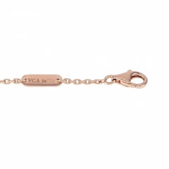 Van Cleef & Arpels Vintage Alhambra Pendant Necklace in 18K Pink Gold