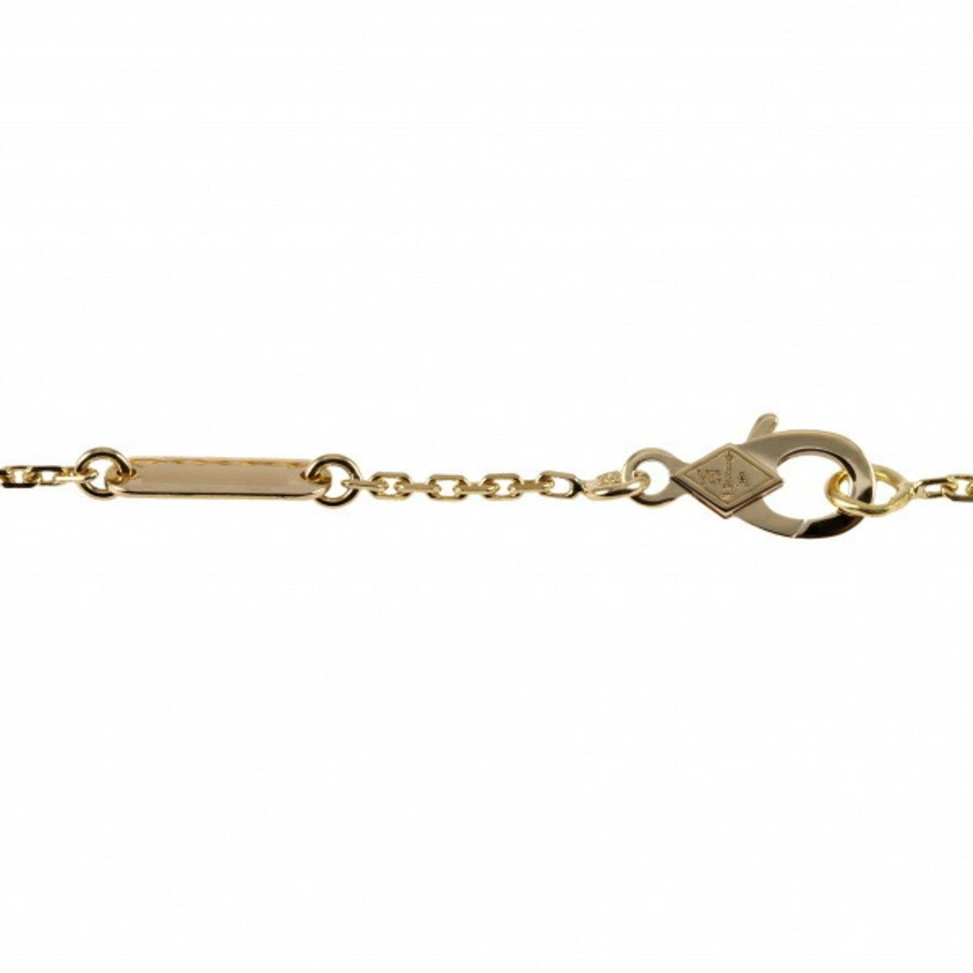 Van Cleef & Arpels, collier pendentif Vintage Alhambra en or jaune 18 carats Pour femmes en vente