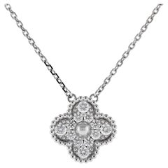 Van Cleef & Arpels Vintage Alhambra Pendant with Diamonds