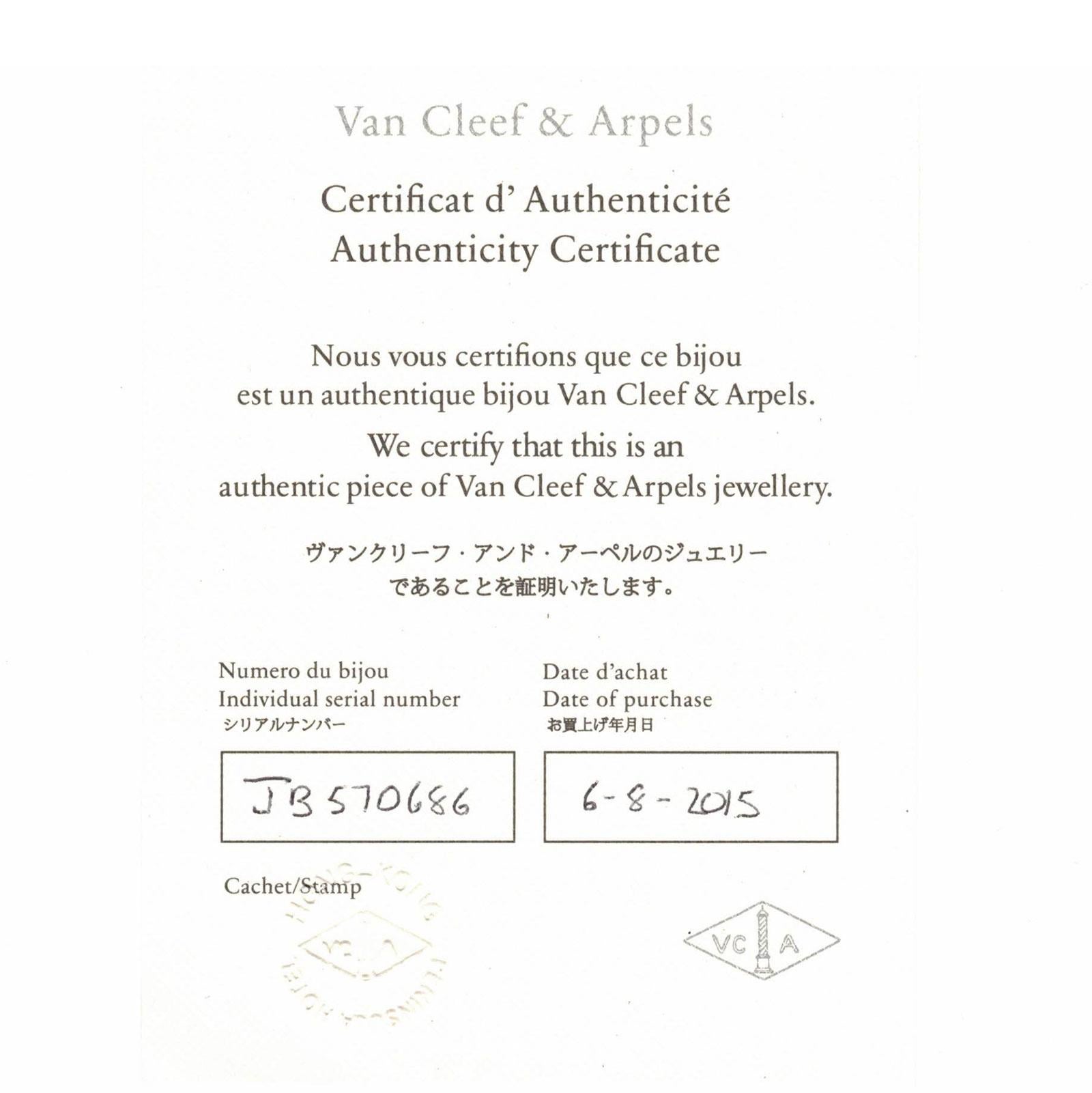 Van Cleef & Arpels Vintage Alhambra Pink Opal 20 Motif 18K Yellow Gold Necklace 6