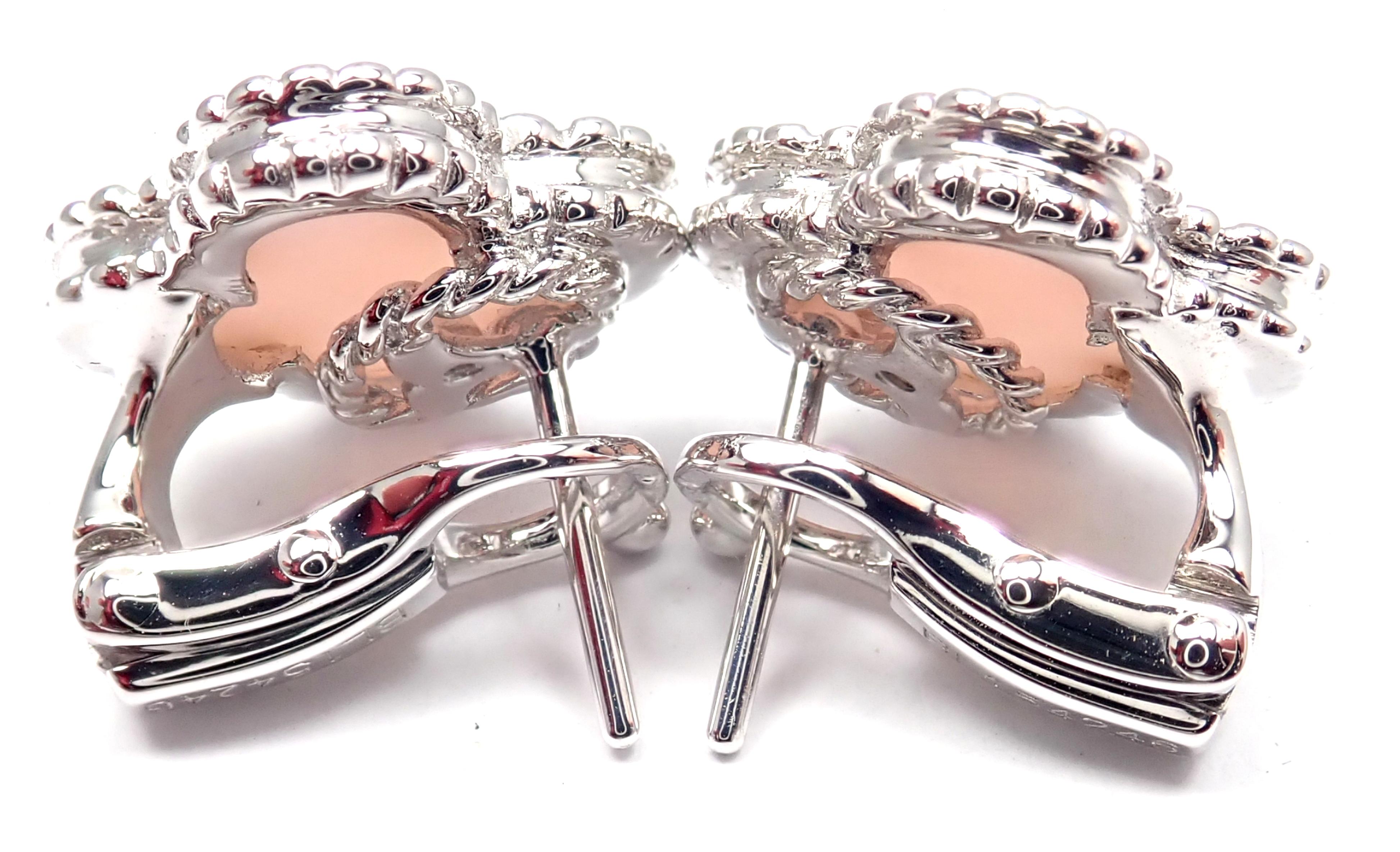 van cleef earrings pink