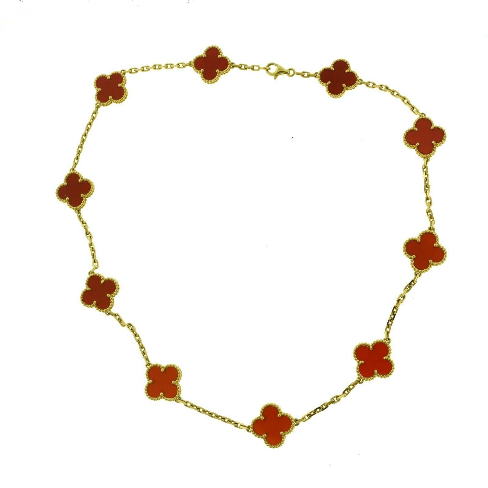 vca red necklace