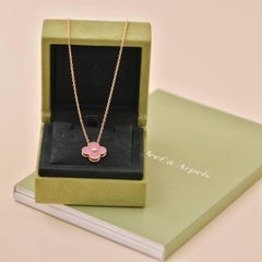Colgante festivo Van Cleef & Arpels Vintage Alhambra Rodonita Diamante 2021