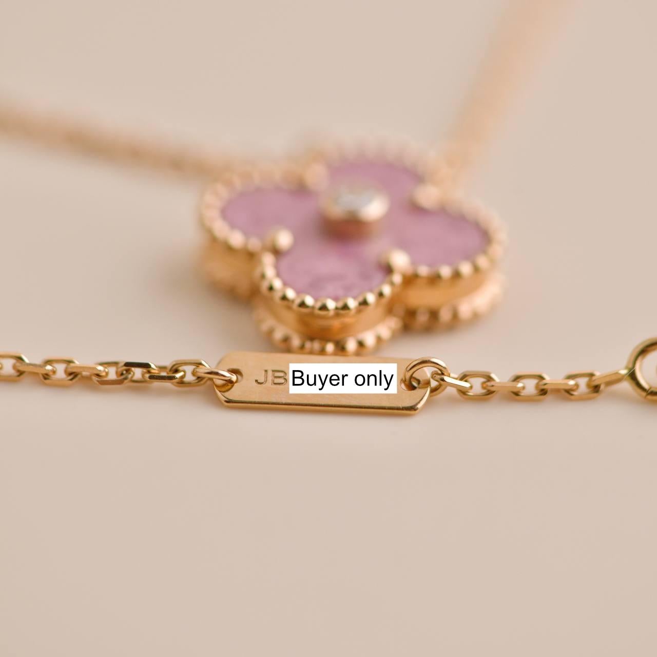 van cleef rhodonite necklace