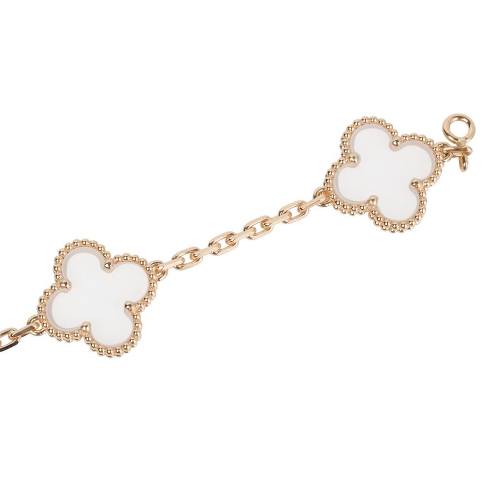 van cleef rock crystal bracelet