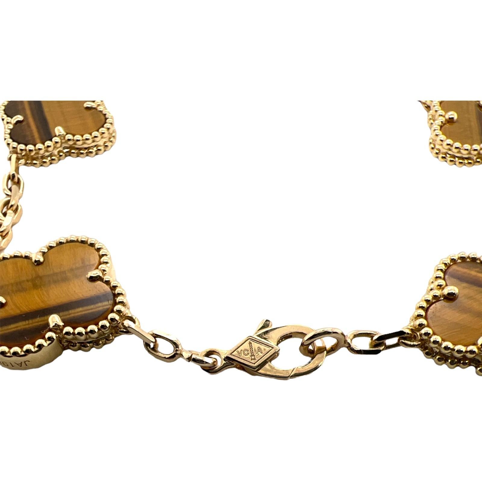 van cleef tiger eye bracelet