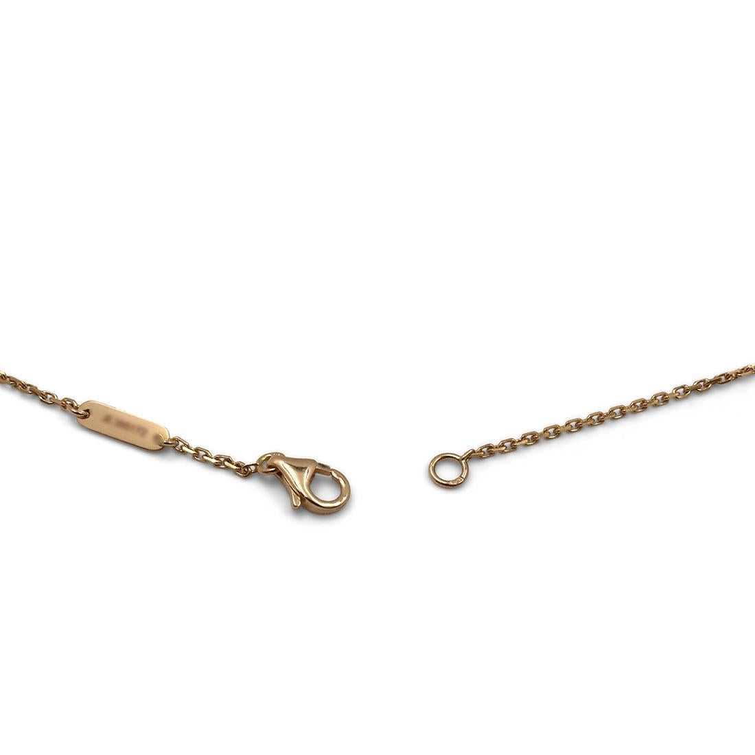 Women's or Men's Van Cleef & Arpels 'Vintage Alhambra' Tiger's Eye Pendant Necklace