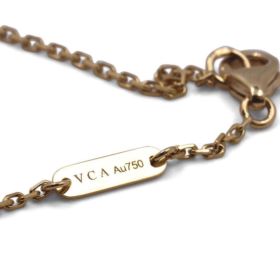 Van Cleef & Arpels 'Vintage Alhambra' Tiger's Eye Pendant Necklace 1