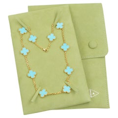 Van Cleef & Arpels Vintage Alhambra Turquoise 10 Motif